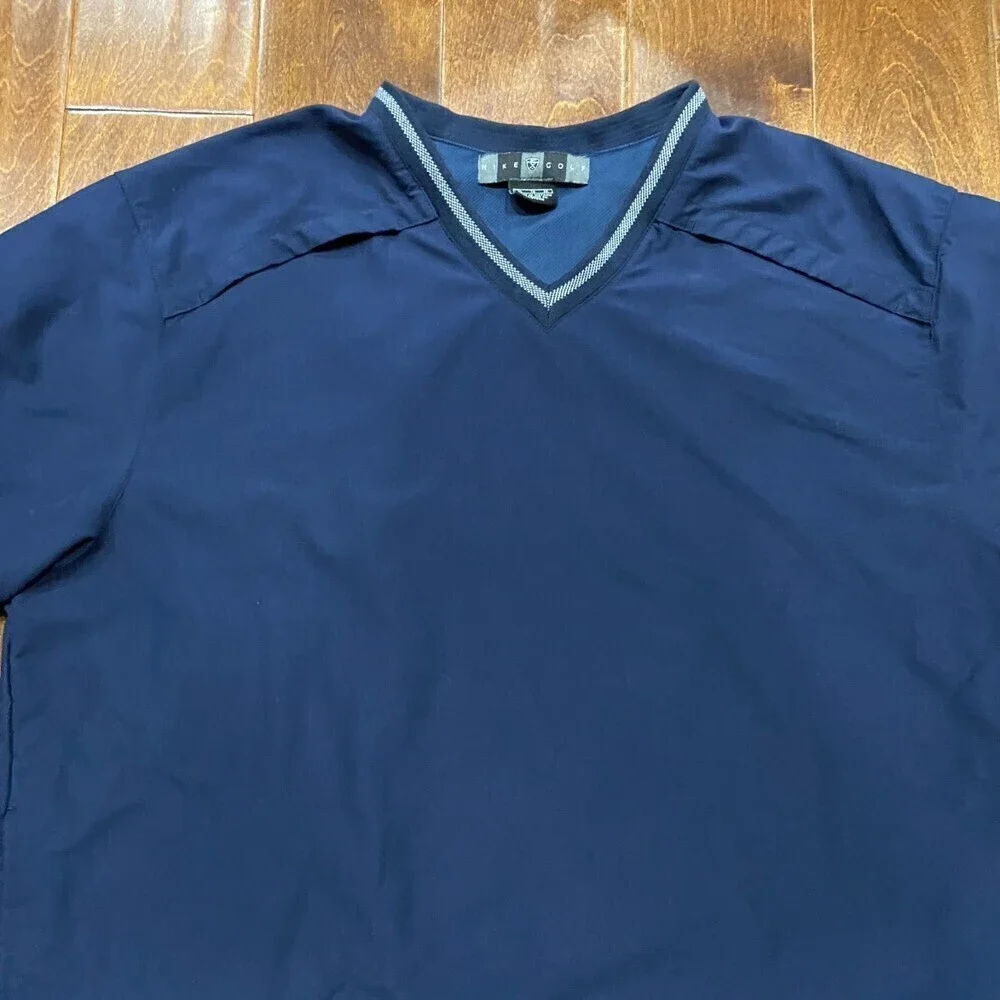 Nike Golf Vintage Vented Navy Blue Windbreaker Jacket Men's Size Extra Large - Picture 2 of 9